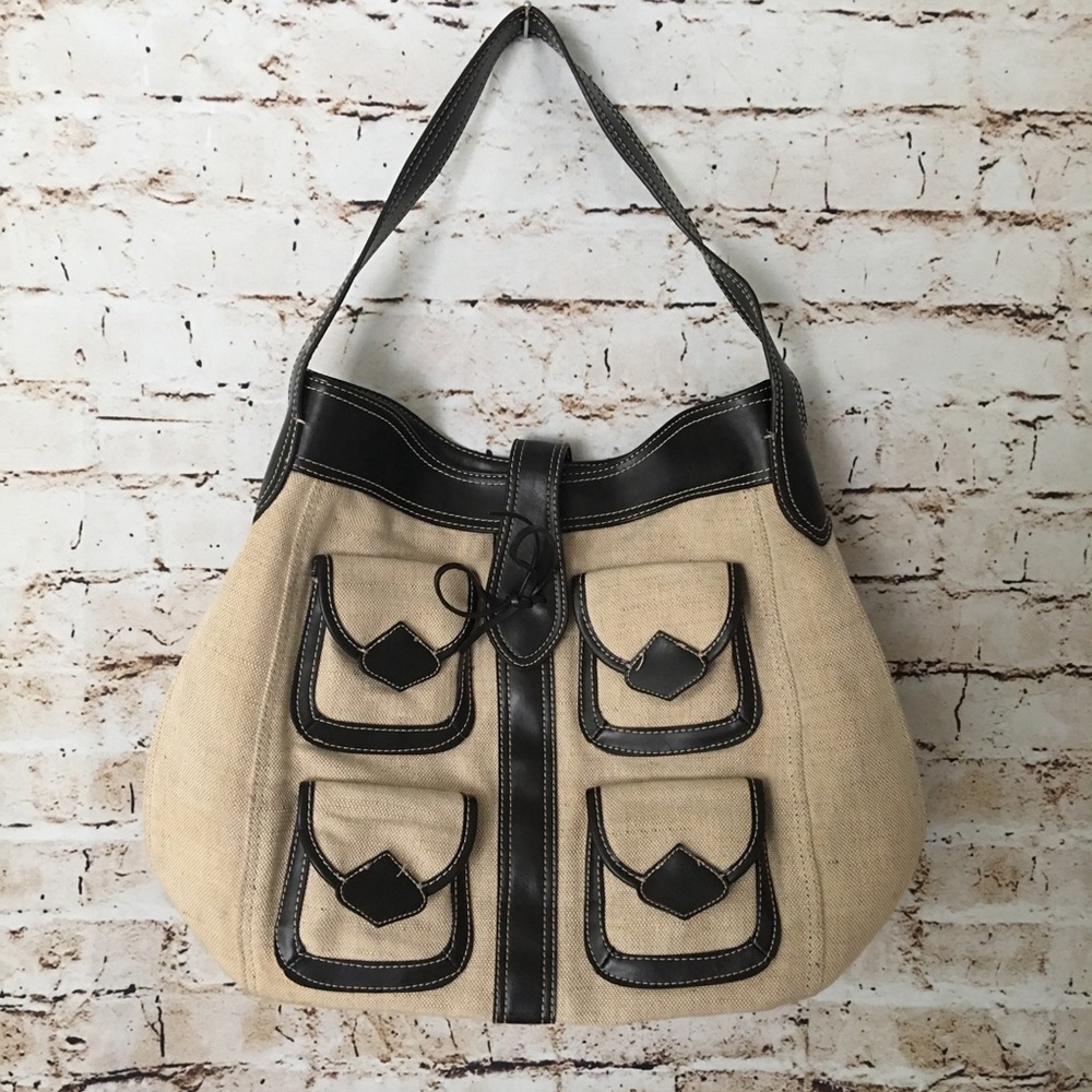 BANANA REPUBLIC Linen Shoulder Bag